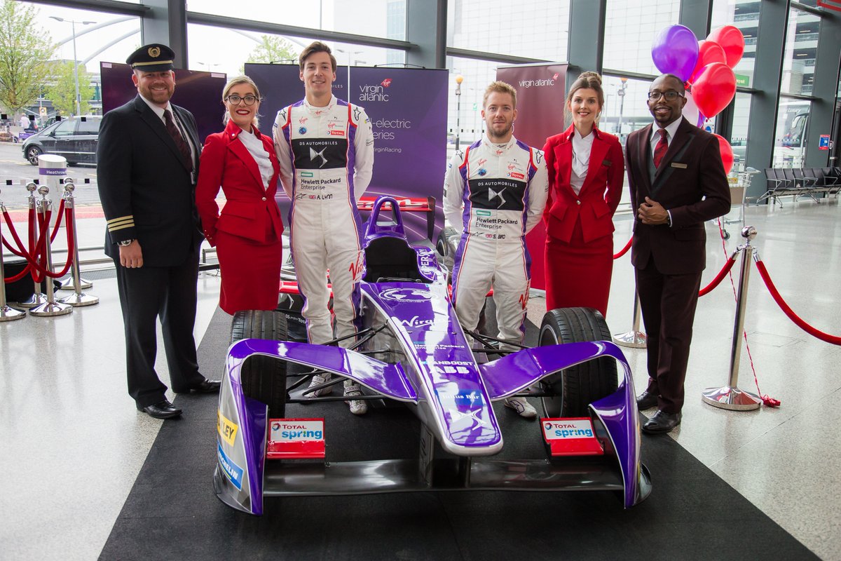 Virgin's tweet photo. Off on holiday this week? Take a photo with @DSVirginRacing's car @HeathrowAirport and you could be in with a chance of winning a trip to @FIAFormulaE's #NewYorkEPrix with the team and @VirginAtlantic.
Find out all the #DSVRSuperfan comp details here π https://t.co/KO5FPDYSGQ https://t.co/P9OyvmJDBH