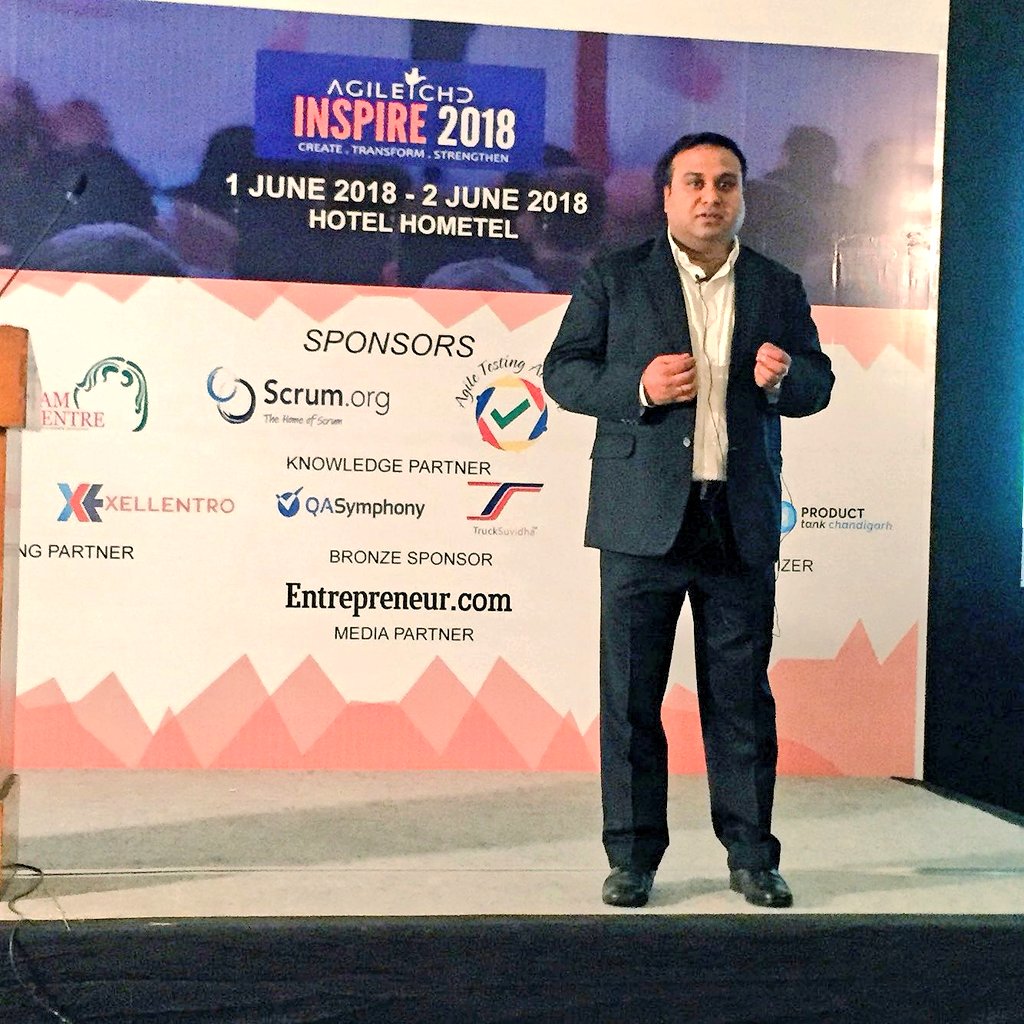 arjunghosh's tweet image. My talk on #Effective #Requirement gathering using #DesignThinking techniques at @agilechd #INSPIRE2018 Day2 event as part of @AccentureIndia&apos;s #Agile #COE team.
Thanks to organisers @agilitywins, @ParitoshAg, Rakesh for such a fantastic #Conference!
#Agile #Scrum #India #Speaker