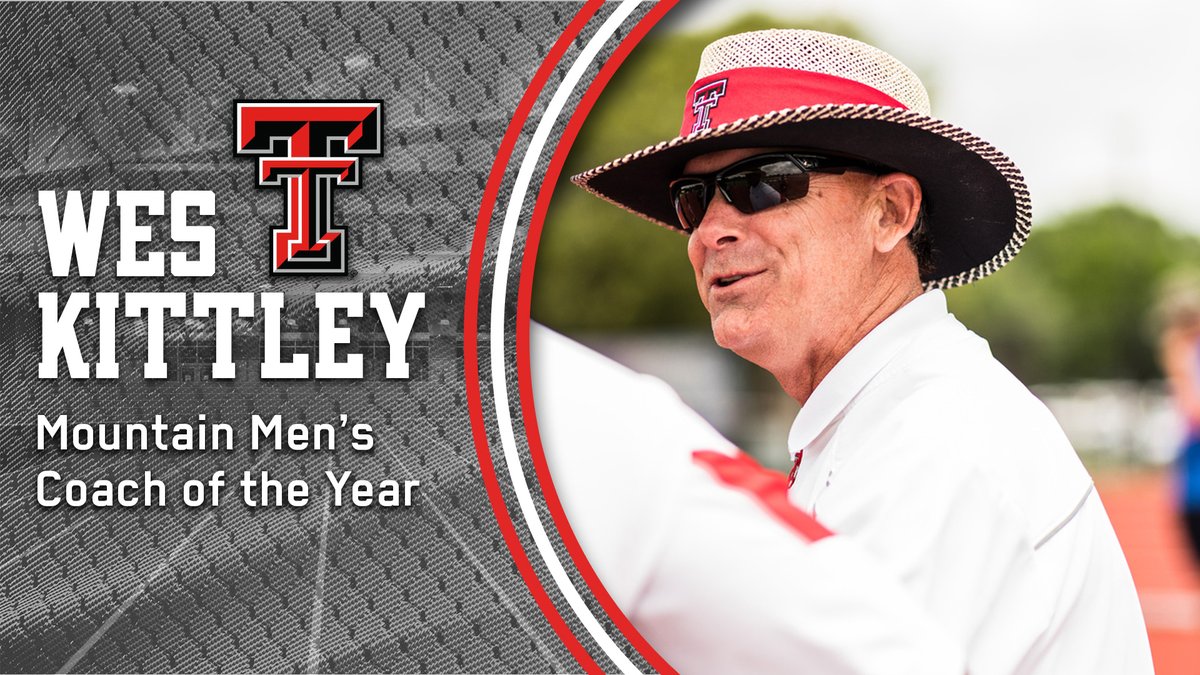 RedBlackfTTech's tweet photo. #TexasTech #TrackField 🏃♂️🏃♀️Wes Kittley named U.S. Track & Field and Cross Country Coaches Association (#USTFCCCA) Mountain Region Men's Coach of the Year! Kittley is now 4 time coach of the year! #WreckEm #GunsUp #RedRaiders #TTU #Big12 #Champions #TexasTechTF https://t.co/Bh2cIZUMqL