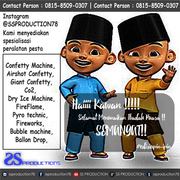 ssproduction78's tweet photo. #puasa #ramdhan #bukber #1439h #ssproduction #fireworksjakarta #fireflamejakarta #specialeffectjakarta #bubblejakarta #confettijakarta #co2 #eventorganizer #eventorganizerjakarta https://t.co/76Keyku340