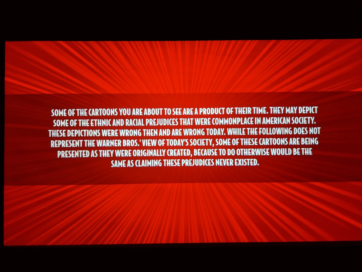 2gay2lift's tweet photo. One of my favorite blu-ray disclaimers (Looney Tunes Platinum Collection) https://t.co/YJQQTmn5iR