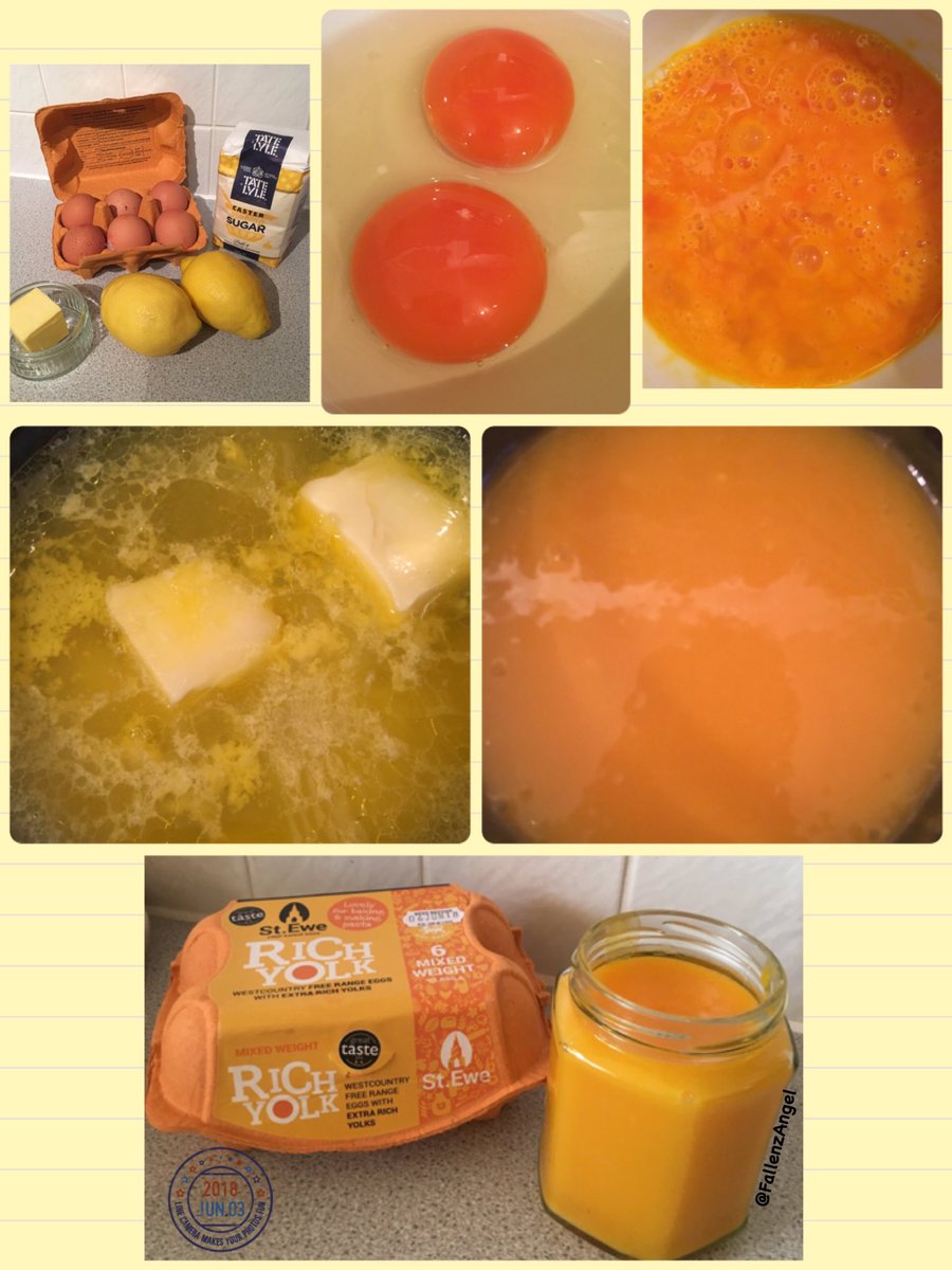 FallenzAngel's tweet photo. Made lemon 🍋 curd with @steweeggs West Country free range extra rich egg yolk! 😊Thank you 😃I made 2 batches & you can tell the difference 😲they look so good 😋@triedtestedUK #triedandtested #steweeggs
#tastetestpanel #lemoncurd #freerangeeggs #westcountry
#tastetestboxes https://t.co/Ct1E49TZb2