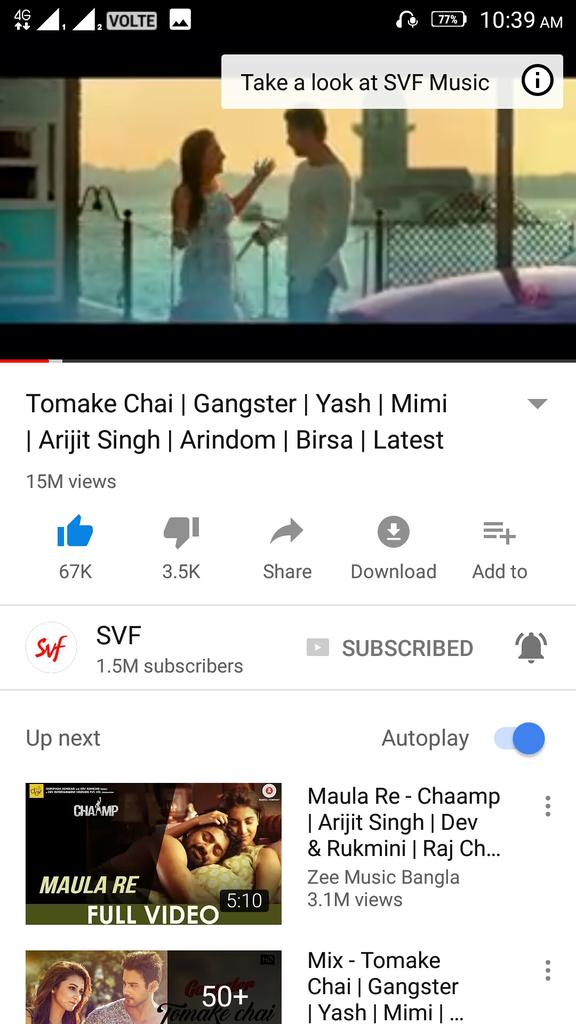 PradhanPuu's tweet photo. #Gangster_Diaries for Sunday funday 😊😊... #Tomake_Chai 15M views 👏  #Thik_Emon_Ebhabe 12M views 👏#Chailey 3.5M views &amp; #Bolna_Re_Mon 2.5M views 👏
A big Congo to team #Gangster @Yash_Dasgupta @mimichakraborty @BirsaDasgupta @ArinArindom @raiisonai @SVFsocial @YashhD_FC https://t.co/iQoQSNER4J
