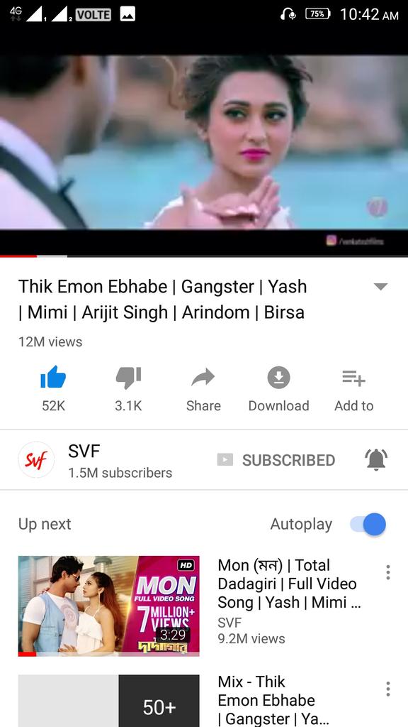 PradhanPuu's tweet photo. #Gangster_Diaries for Sunday funday 😊😊... #Tomake_Chai 15M views 👏  #Thik_Emon_Ebhabe 12M views 👏#Chailey 3.5M views &amp; #Bolna_Re_Mon 2.5M views 👏
A big Congo to team #Gangster @Yash_Dasgupta @mimichakraborty @BirsaDasgupta @ArinArindom @raiisonai @SVFsocial @YashhD_FC https://t.co/iQoQSNER4J