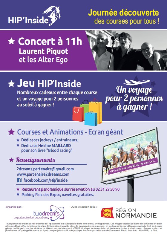 EcurieLBaudron's tweet photo. Je serai demain à l'hippodrome de Caen, #HIpinside, journée de découverte des courses ! Je cours dans le Prix SEDJ à 12h55 avec FRENCHIE STYLE ! Rdv ensuite pour une séance dédicace dans le hall Belle initiative pour la valorisation des courses ! https://t.co/IyNqrcfXgY