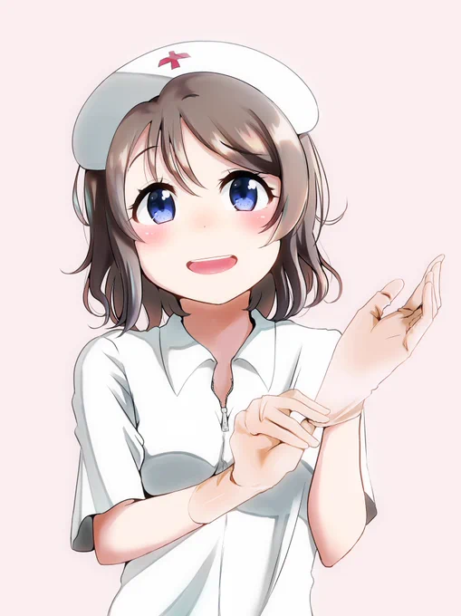 「ほぉら、じっとしてて」#lovelive_sunshine#渡辺曜 