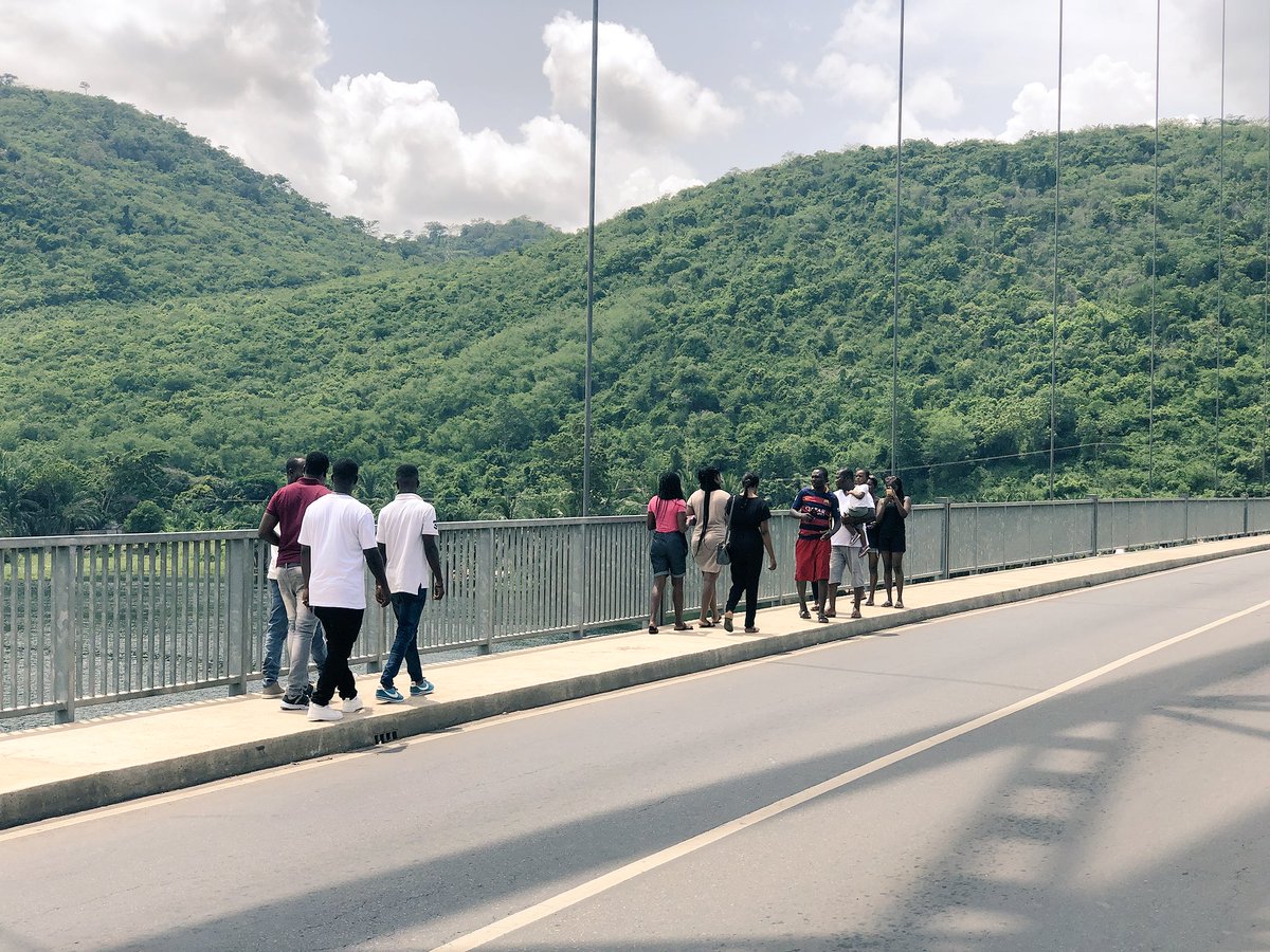 JonatTours's tweet photo. #ExploreVolta 
Our guests walking on the #AdomeBridge situated on the #VoltaRiver at  #Atimpoku in the #EasternRegion.(Yesterday) https://t.co/f4zwKmQcBb