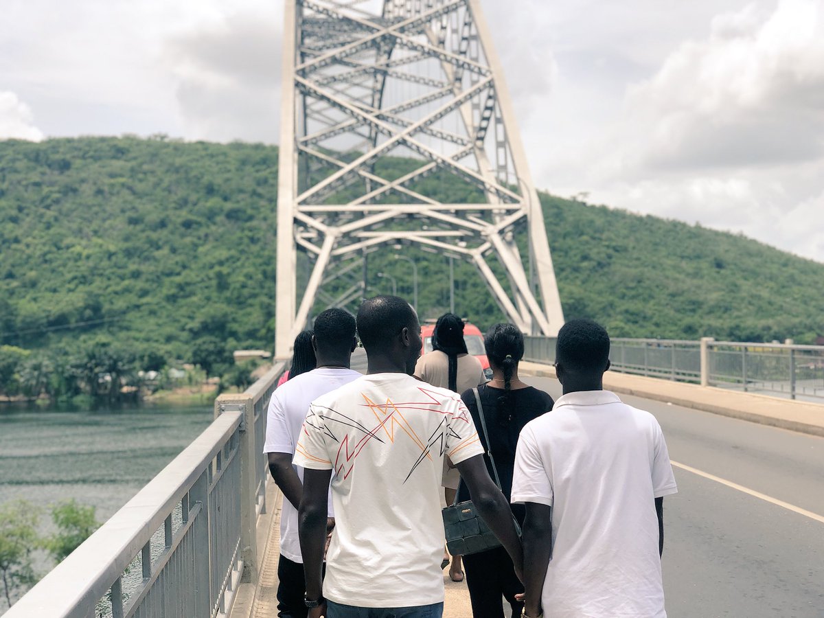 JonatTours's tweet photo. #ExploreVolta 
Our guests walking on the #AdomeBridge situated on the #VoltaRiver at  #Atimpoku in the #EasternRegion.(Yesterday) https://t.co/f4zwKmQcBb