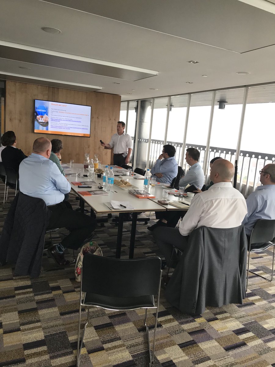 GallagherSecure's tweet photo. We had a great time in London with a selection of consultants discussing the impacts of cyber security and GDPR on an access control system.
We will be holding the event again so if you’re interested please get in touch. https://t.co/J4lBtXc8pY