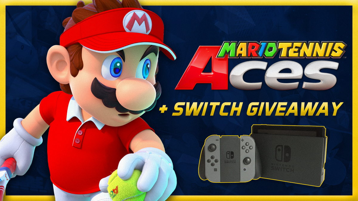 NairoMK's tweet photo. Doing a giveaway for Mario Tennis Aces &amp; a Nintendo Switch!! 

Enter it here: https://t.co/30by5AmTFa https://t.co/y1jaRKH1AG
