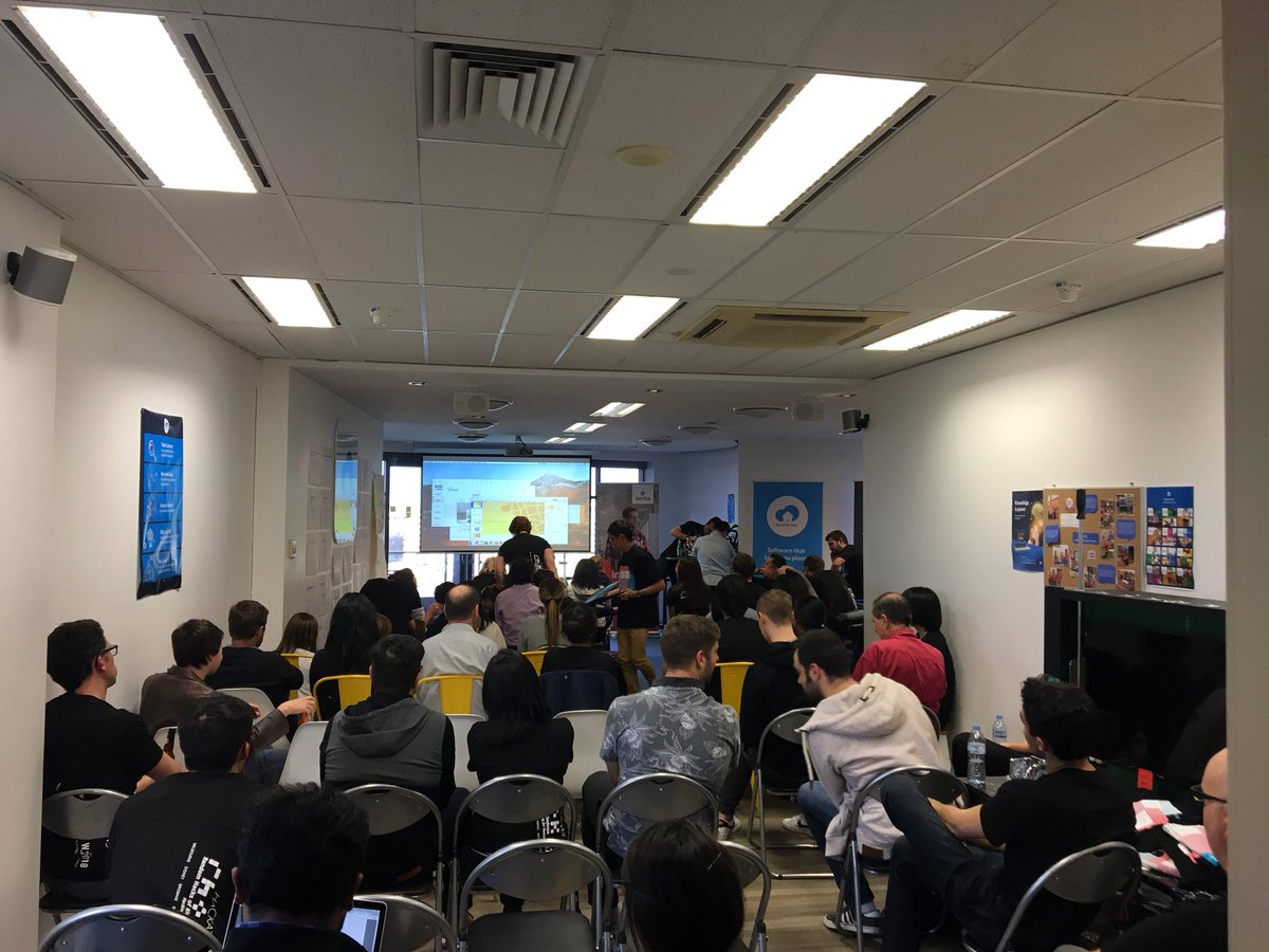 Really cool to see nearly 100 talented peeps come together at <a href="/SiteMinderLife/">Life at SiteMinder</a> for the 2018 #rhok Winter hackathon