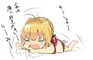 NeroSwordman's tweet photo. //This is the reaction of a servant to discover that her Preator has answered her RP since April. Gudako is waiting until today and the Twiiter did not notify.

Sad Nero noises. https://t.co/Rh5F7fPrlZ