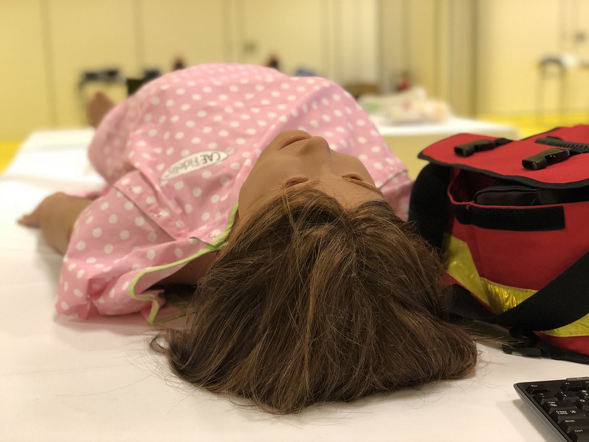 CedrinLaw's tweet photo. CAE Athena waiting for a thoracic anesthesia workshop today. One of many activities during #EA18 @ESA_HQ @CAEHealthcare #PartnerOfChoice #TrainingMatters #CAEAthena #Airway https://t.co/eF0NzjJ8sg