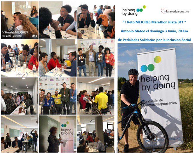 ComunicaPLANET's tweet photo. Preparados, listos,ya !!..Pendientes del pistoletazo de salida Marathon Bici @RiazaBPRO y el reto de @AMateoSantana @helpingbydoing por la inclusión social y el #proyectoMEJORES Únete a la causa!!   https://t.co/Vuv6CiHFOR https://t.co/LhyjP6StoX