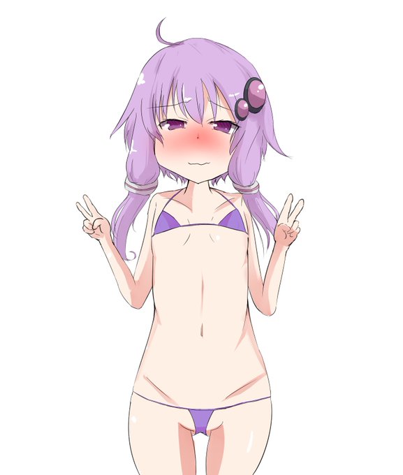 ゆかりさん描いたーやっぱ貧乳にはマイクロビキニが似合うっすわー 