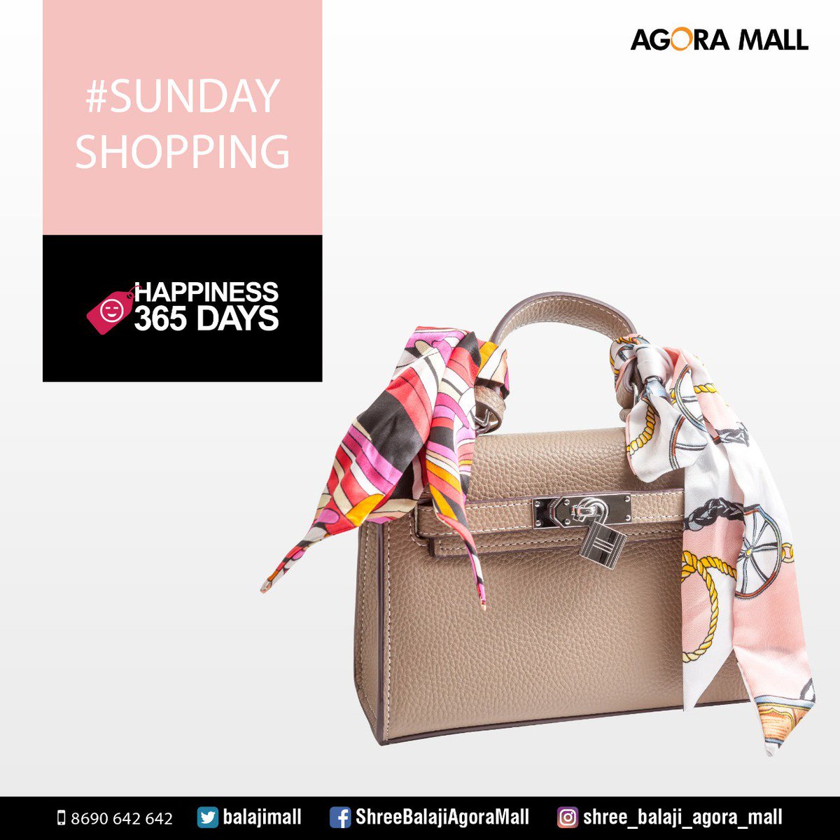 _Happiness365's tweet photo. @_Happiness365 store grab the amazing new collection of handbags and make a perfect match with your outfits. in @balajimall 
Call -8690642642
For more offers visit :https://t.co/PG5gHKyLW9 

#Handbags #Fashion #Bestplace #Ahmedabad #HighEndDestination https://t.co/XDMkMkbeVQ