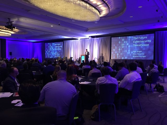 FirasAltamimi's tweet photo. “We have a whole new series of emergent threats that have complicated the landscape. We have old problems and new ones that have ramped up in terms of priority.” – @peterwsinger, New America Foundation @ #TenableGovEdge https://t.co/VzwXg8ieo5