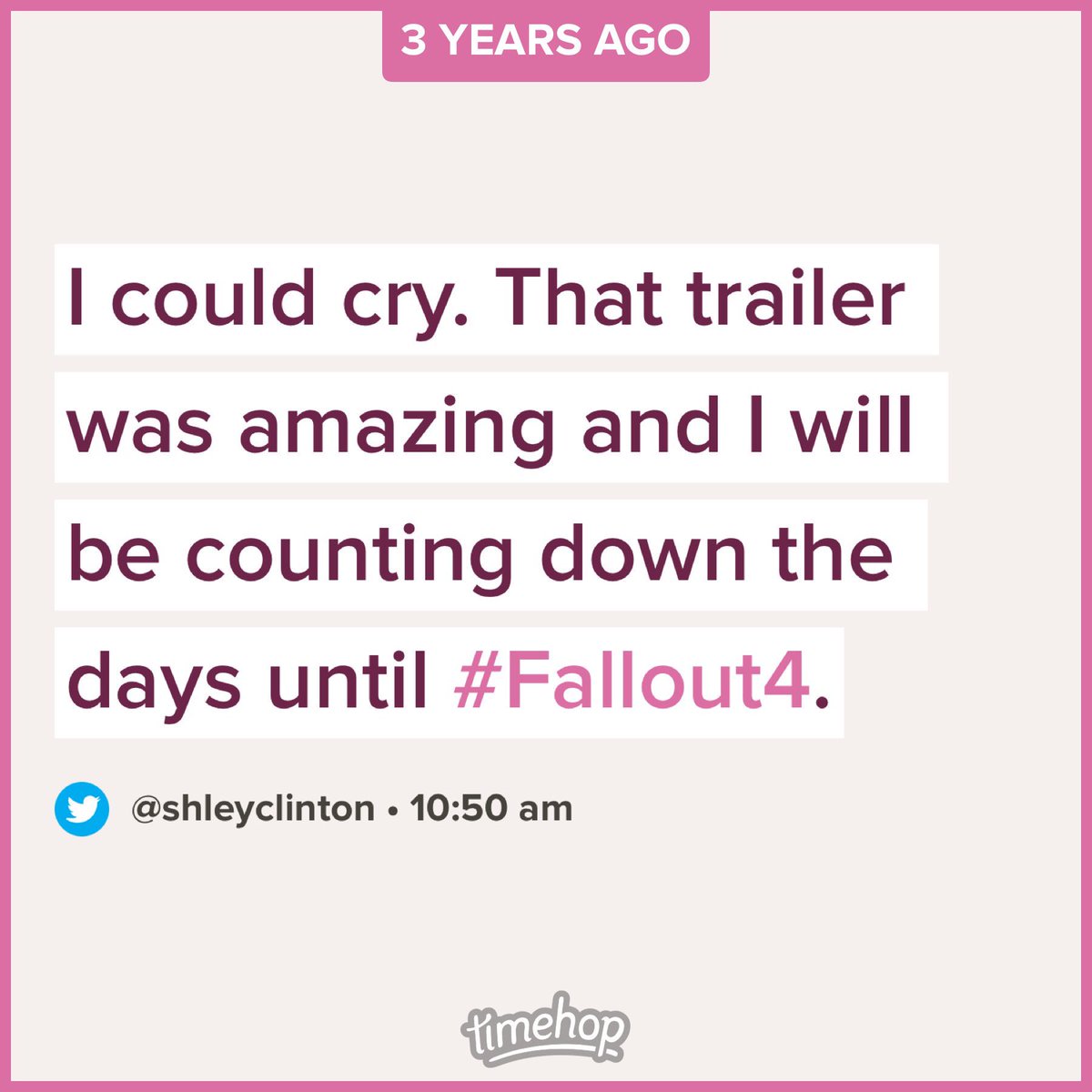 mainquestpod's tweet image. 3 years ago we were freaking out about #Fallout4 AND its same-year release date! Let’s hope history repeats itself with #Fallout76. #videogames #Bethesda #E32018 #podcast