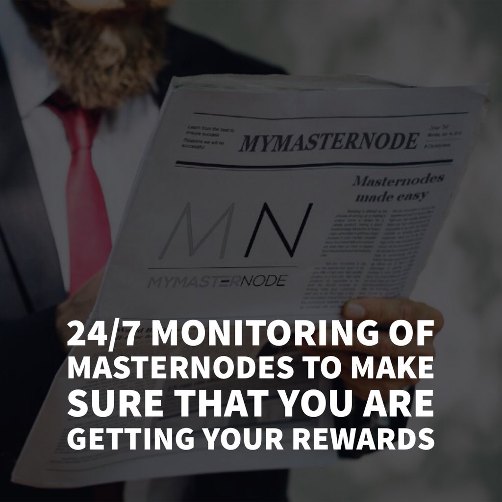 MyMasternode's tweet photo. 24/7 monitoring of Masternodes to make sure that you are getting your rewards.
Visit https://t.co/HkxCymXeOH today
#mymasternode #masternode #cryptocurrency #blockchain #goals #ROI #staking #cryptolife #hustle #rewards #trusted #finance #freedom #altcoin #bitcoin #investing https://t.co/4qfG73rHLD