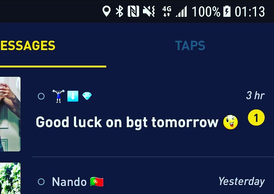 robertwhitejoke's tweet photo. That moment when you get a good luck message from Grindr https://t.co/yVTYu8yPo1
