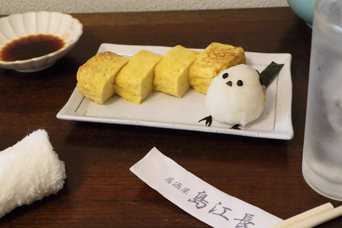 かわいすぎｗｗ卵焼きについてきた大根おろしが鳥になっててかわいいｗｗ