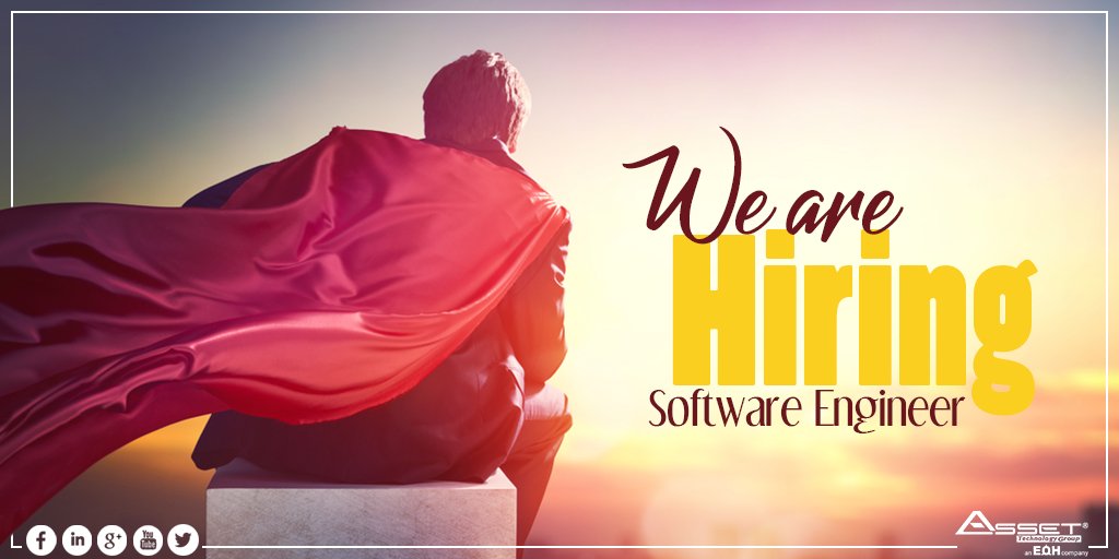 ASSETTechGroup's tweet photo. We're hiring..
Software Engineer
• 0-2 years of experience
• Good Java Knowledge 
• Willingness to Learn &amp;work with latest software technologies including OpenText products
Please send your CV to support@asset.com.eg with an email subject "Software Engineer"

#ASSET #EOHFamily https://t.co/MgWrtlVbcL