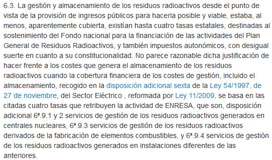  MITO 36: «Las centrales nucleares españolas no serían rentables sin las subvenciones del Estado» REALIDAD: Falso. Las nucleares sufren una fuerte carga impositiva con impuestos duplicados. El Supremo ve indicios de inconstitucionalidad:  https://supremo.vlex.es/vid/644399713 
