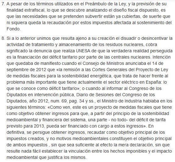  MITO 36: «Las centrales nucleares españolas no serían rentables sin las subvenciones del Estado» REALIDAD: Falso. Las nucleares sufren una fuerte carga impositiva con impuestos duplicados. El Supremo ve indicios de inconstitucionalidad:  https://supremo.vlex.es/vid/644399713 