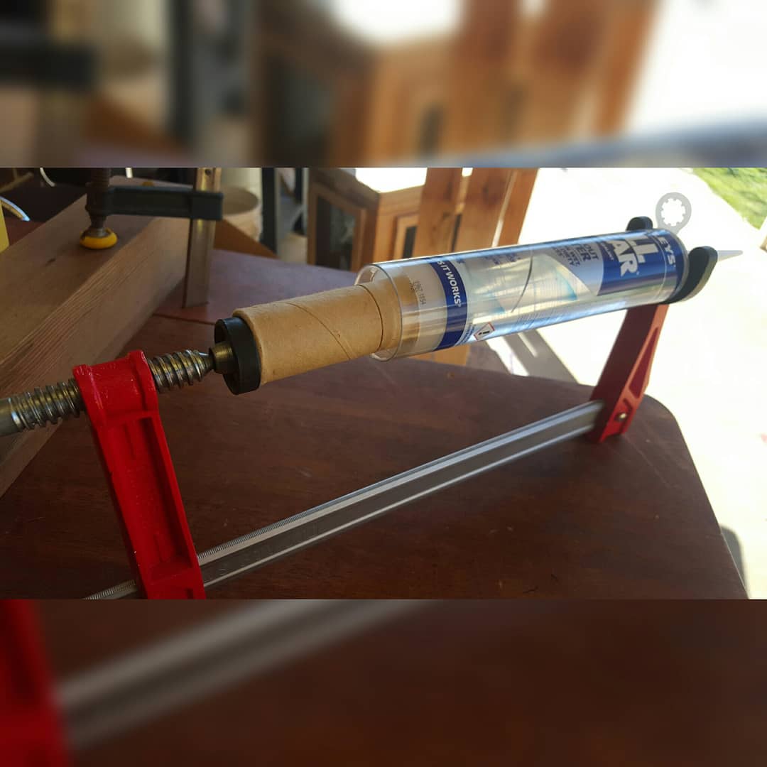 TheAndrewClamp's tweet photo. When you need an emergency caulking gun, grab an Andrew Clamp! Unbeatable in terms of utility, Andrew clamps truly hold 101 uses! Join our mailing list to stay notified on our upcoming kickstarter campaign! https://t.co/fybfsMmTmy 
#TheAndrewClamp  #themodernwoodworkersclamp https://t.co/OLjUNCa76N