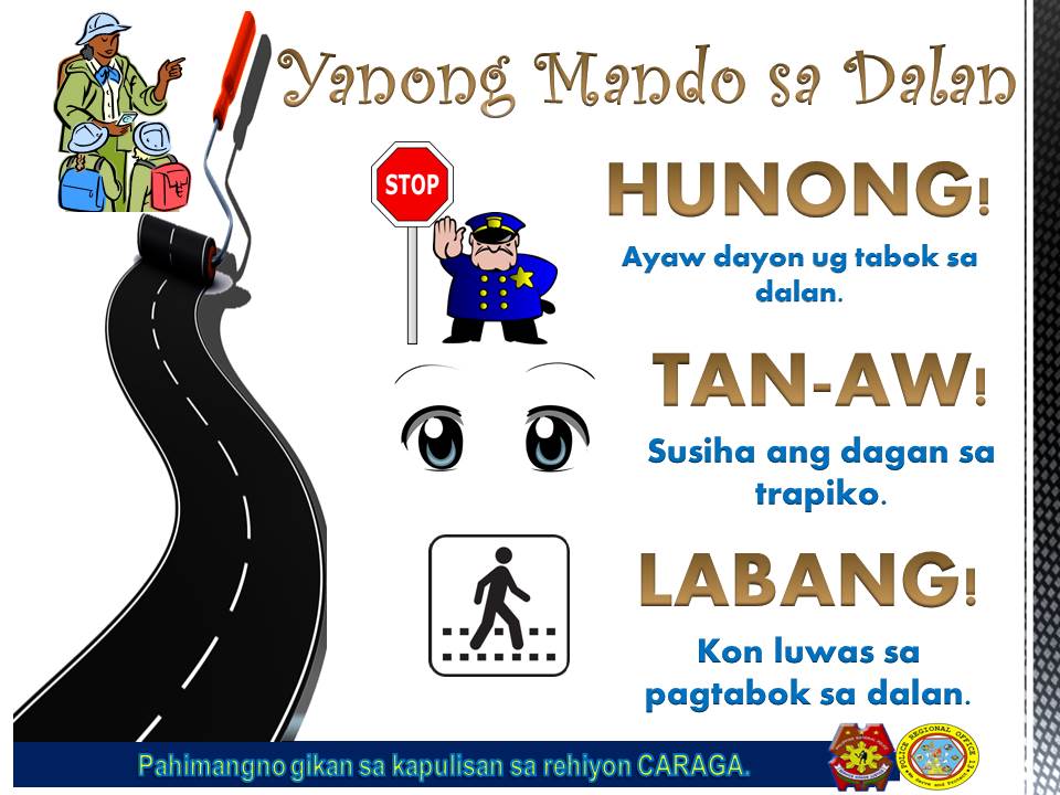 pro13caraga's tweet photo. Safety Tips of the Day: Children Crossing. Tudluan nato ang mga kabataan kung unsaon pagtabok dihang mangeskwela na sila! @pnppio @PNP_PCRG @DIPOEM1 @ppodinagat @pio_sdsppo @AgusanSur @sdnppopcr @adnppopcrsec https://t.co/bIAZKv3GKZ