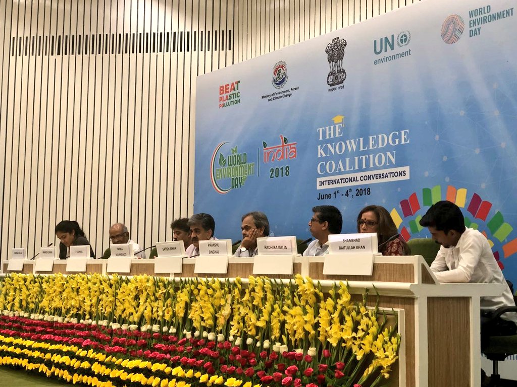 CleanToGreen's tweet photo. We are back with the Session lll - The EPR India Model - Lessons, Challenges and Opportunities. #BeatPlasticPollution #WED2018 #EPR #WorldEnvironmentDay #SolutionOfPollution #CleanToGreen https://t.co/rpo0rAicv5