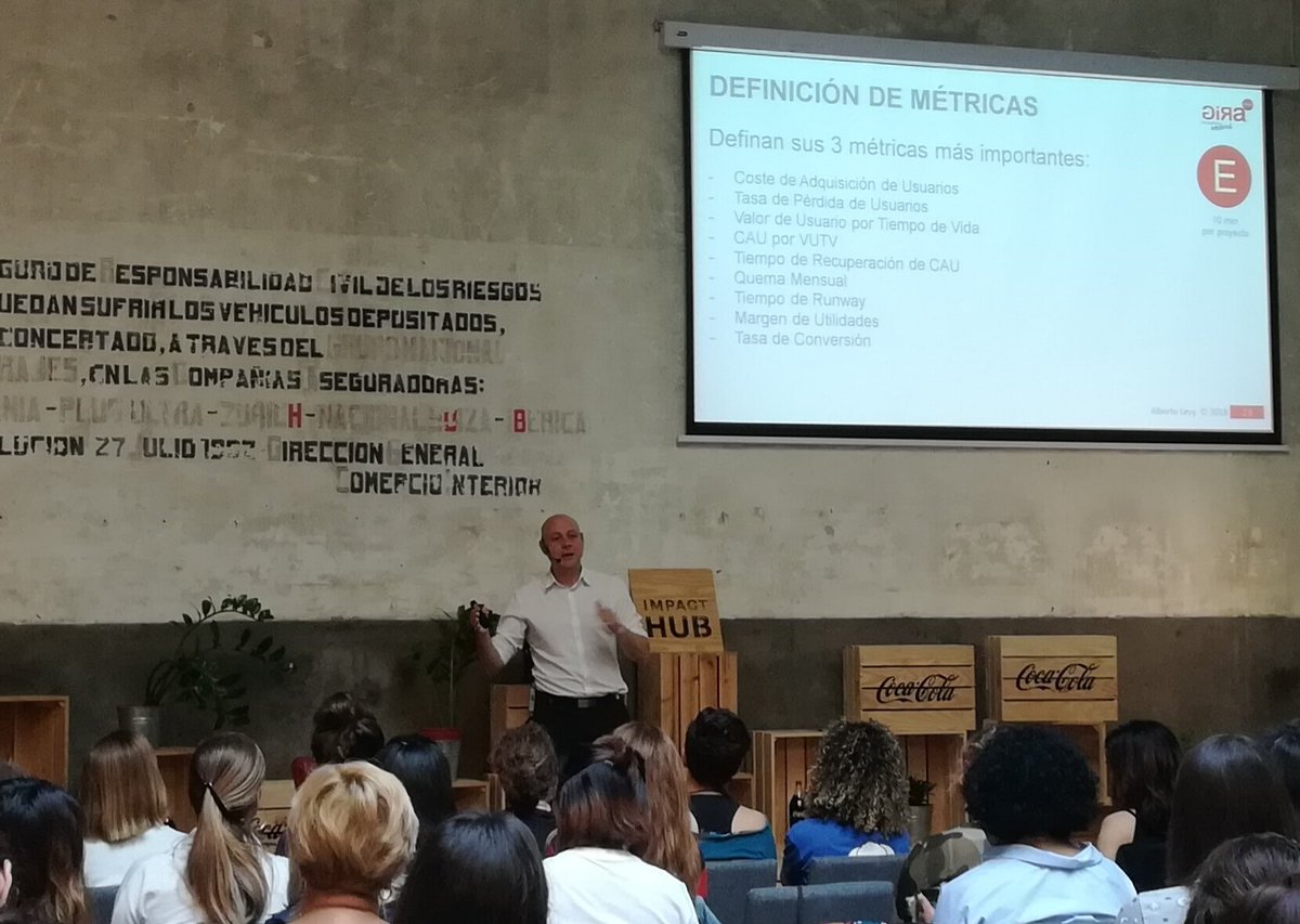 marijomanga's tweet photo. Con @betolevy en #GiraMujeresWeekend la importancia del coste por usuario y el canvas del crecimiento. @impactHubMAD con @CocaColaCo_es @CocaCola_es https://t.co/muLHi0knVu
