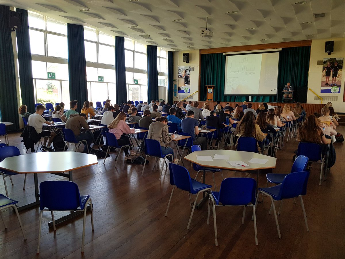 TeacherTowers's tweet photo. I was so excited to come back to school after half term that I came in a day early... but so did all of these @BradonForestSch Y11 students, who are working hard for the Higher Tier Maths paper 2 this week. Foundation session starts at midday! #calculatorsready #GCSEmaths https://t.co/T2fTadXOS2