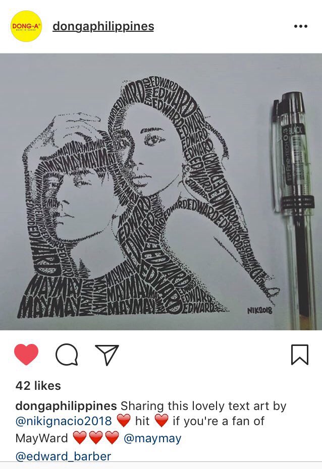 MaywardSa's tweet photo. Ang galing nyo po talaga Sir  @NikIgnacio1 
Thank you po Sir and Dong A Philippines

@mor1019 #MORPinoyBiga10 
SHANAWA by Maymay Entrata https://t.co/4c1NZ8SZz9