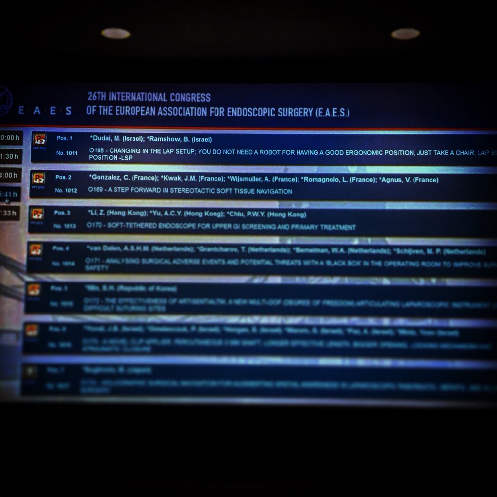cristiansgcab's tweet photo. Very grateful of have been selected among but of 100 proposals for present our results in #stereotacticnavigation for #pelvicsurgery in the session of #amazingtechnologies of #eaes2018 @ London, United Kingdom https://t.co/03L0omcZm9