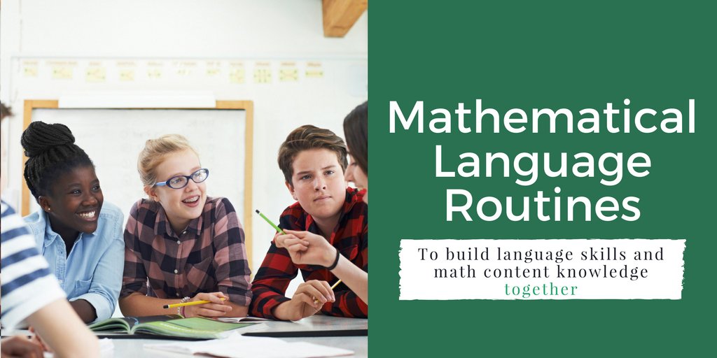 These routines are great for helping ALL students learn to speak comfortably about math. Try one this week! bit.ly/2EjWwk5 #mathchat #MTBoS