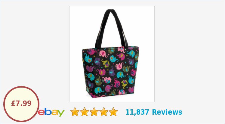 BelindasHandbag's tweet photo. Elephant Black Shopper Beach Bag #womaninbiz #elephants 
https://t.co/vA10HVb8A5
(Tweeted via https://t.co/6buUpFdRmK) https://t.co/NNt6ElGddr