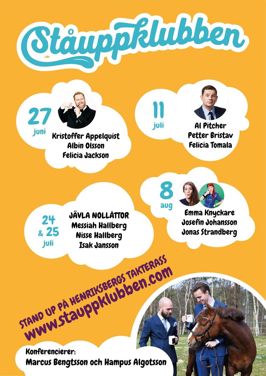 Sommarens program släppt! Biljetter och säsongskort på stauppklubben.com