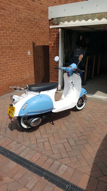 WhateverWheels's tweet photo. This lovely AJS Modena has just been delivered in time for a sunny Sunday!
https://t.co/fHgvEOaQBe
#whateverwheels #ridesafe #learnerlegal #newbike #125cc #newscooter #fun #scooter #50cc #ajs #mpdena #retroscooter #mod https://t.co/4tC7TB5CyU