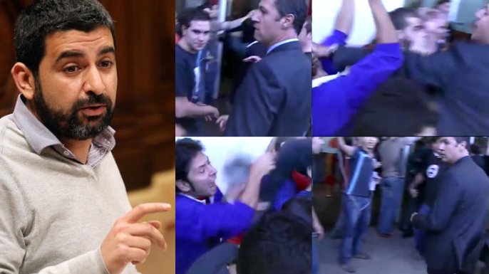 elprotestofono's tweet photo. El primero, Chakir El Homrani, hijo de inmigrantes marroquíes, nombrado Conseller de Trabajo por Quim Torra.

El segundo, Albiol, agrediendo a un manifestante, político xenófobo y racista según el Consejo de Europa.

PP, PSOE y Cs dicen que el racista y xenófobo es Torra. https://t.co/7Sd8xelyMf
