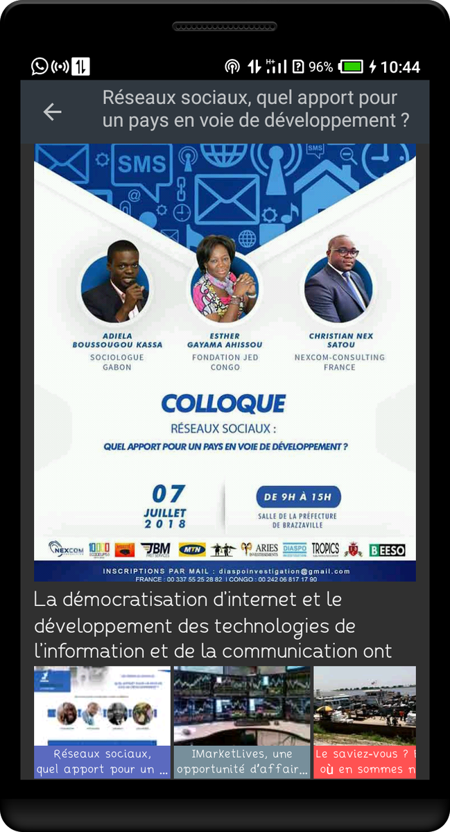steve111MV's tweet photo. #team242 à ne pas manquer, inscrivez vous à l'adresse email : diaspoinvestigation@gmail.com 
Nom et Prénom suivi de votre profession.

#ChezMoiAuCongo un évent https://t.co/0MaxqL0Atk aura lieu ce 07 juillet à BZV. plus de détails sont disponibles sur l'App @CongoZoom https://t.co/O8M6FH5LvW