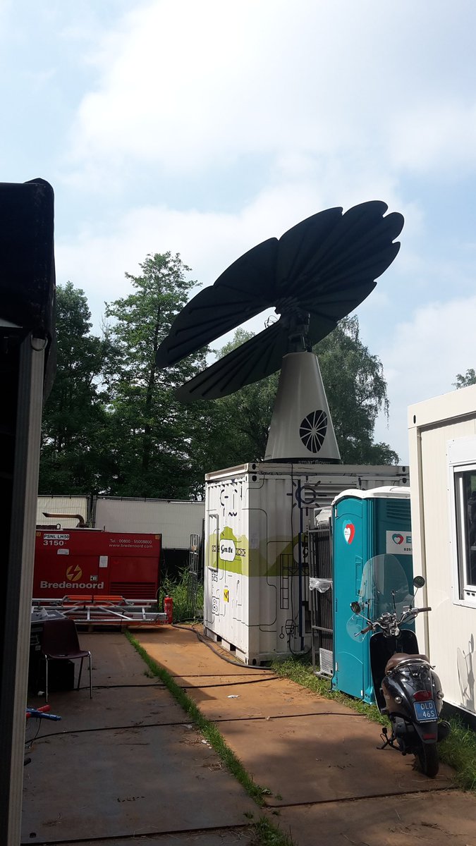 Ook productie #AOA2018 #amsterdamopenair draait op duurzame energie.