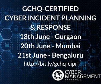Bal_CMA's tweet photo. Our upcoming GCHQ-Certified Cyber Incident Planning and Response workshops with optional online examinations. Please visit https://t.co/VVYzNGT8Xu #India #Cyber https://t.co/fTebkNIKQ3