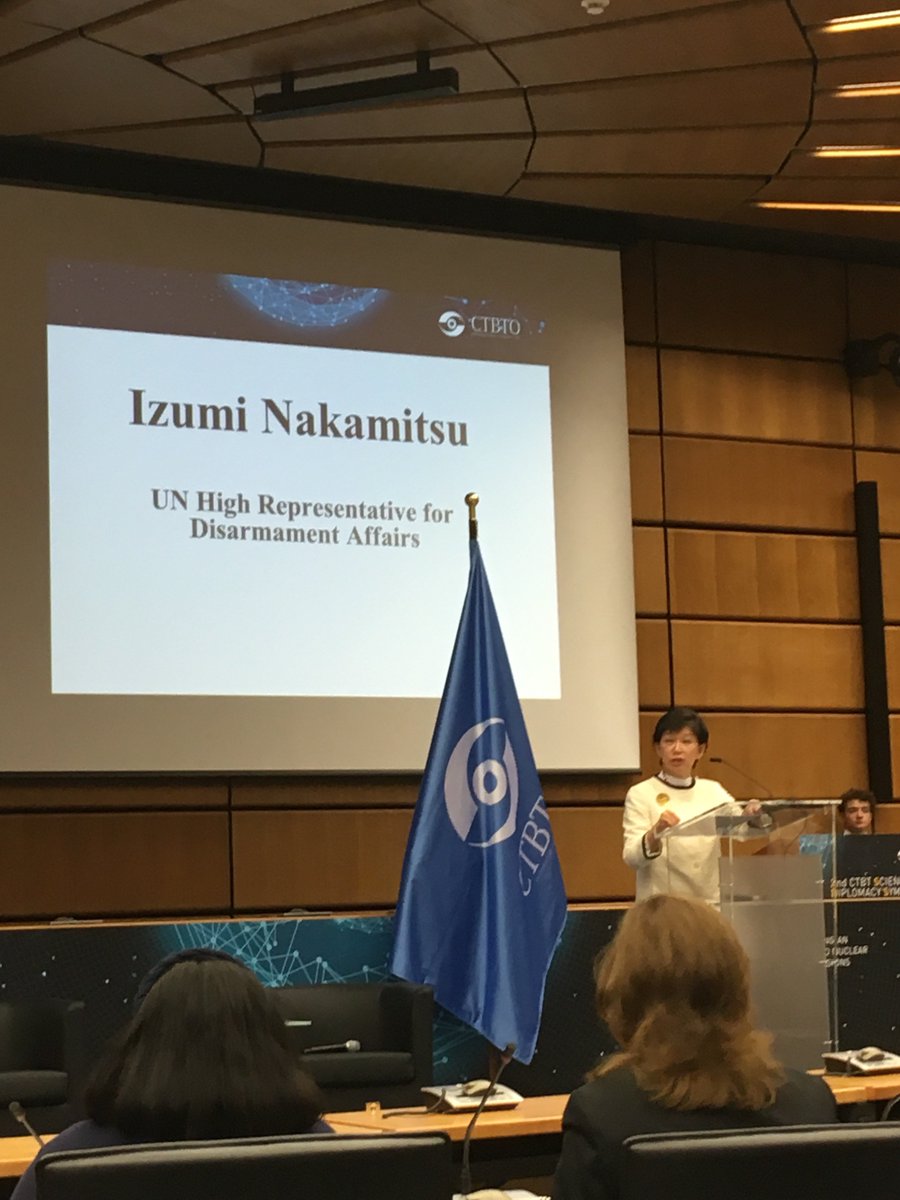 JapanMissionVie's tweet photo. #CTBT 第2回外交シンポジウム #2SDS が成功裡に終了。中満国連軍縮担当上級代表、秋山一橋大学教授、北野ウィーン代表部大使等多くの関係者が参加。2週間にわたりCTBTを巡る外交、政治、科学技術、教育、ジェンダー等について議論しました。(1枚目の写真は @ctbto_alerts から) https://t.co/rl2GHwifRj