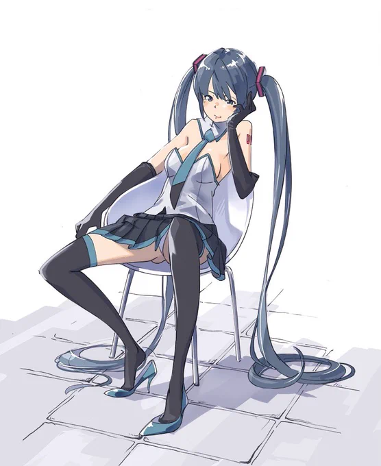 久々に描いた初音ミク。
ポーズは写真参考です。 