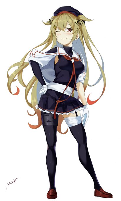 村雨お姉様の改二。シルエットがかっこ良すぎる! #艦これ 