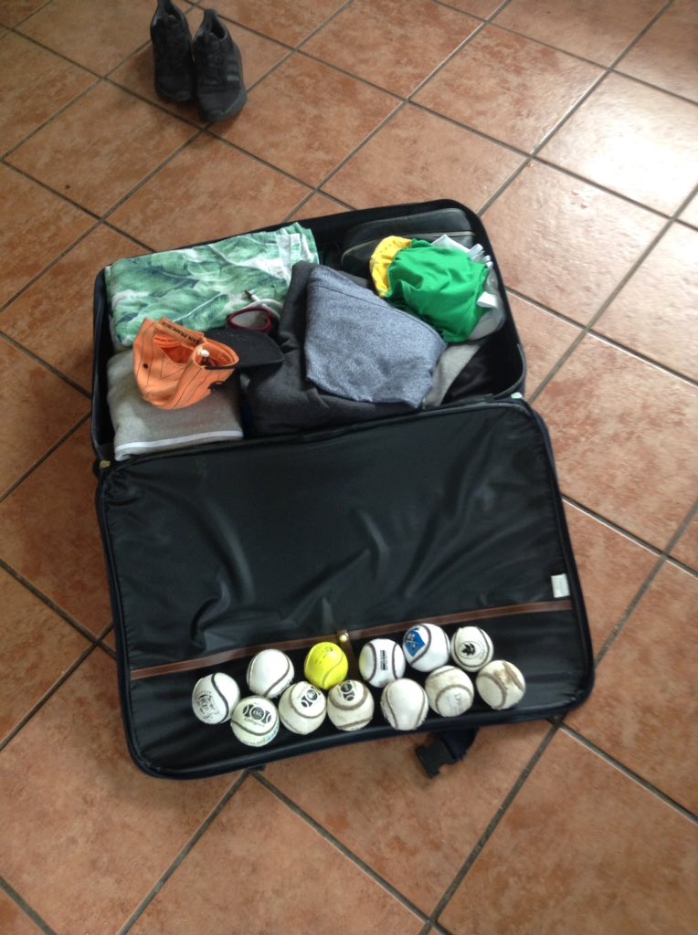 BrendanHealy2's tweet photo. Young fella off to Irish College. The #important stuff appears to be packed alright ! 🤔 https://t.co/yeo2ioW6Jk