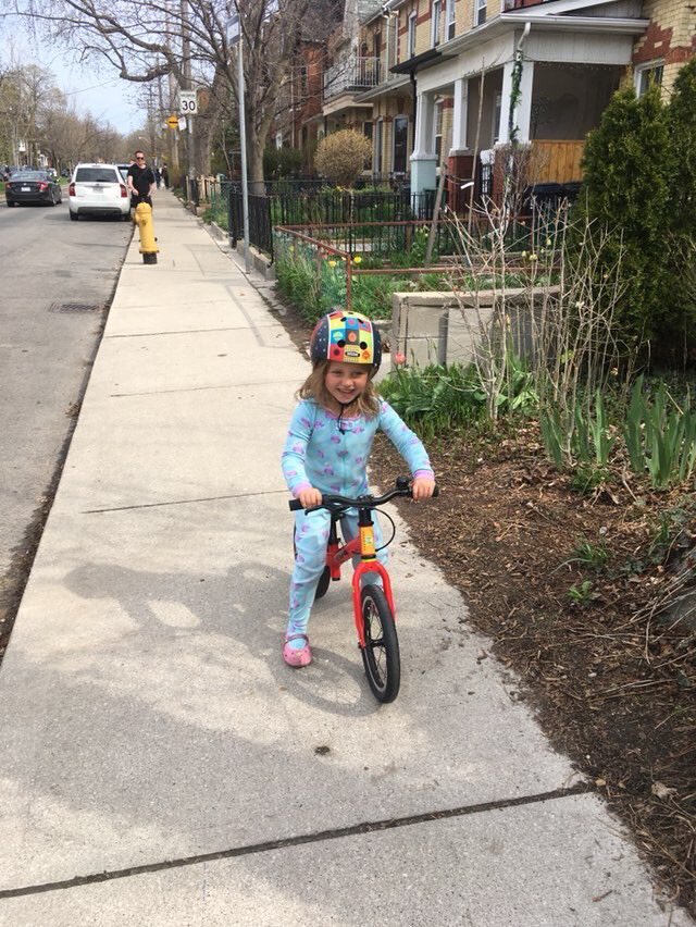 grobikesnews's tweet photo. This little one was so excited to ride, she didn’t even change out of her pyjamas!!! #funerer #startearly #whynot https://t.co/R9kZ0op8hA