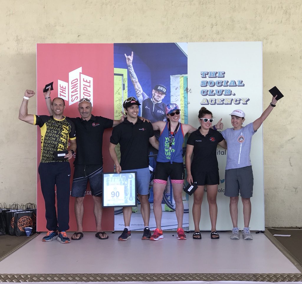 TeamCranc's tweet photo. Congrats to the male &amp; female podium at the @AONE_Events SWYD Triathlon, with Team Cranc members @jgrannyfield and @MarcDav403572 securing 1st and 2nd! https://t.co/s9oFD6KbAc
