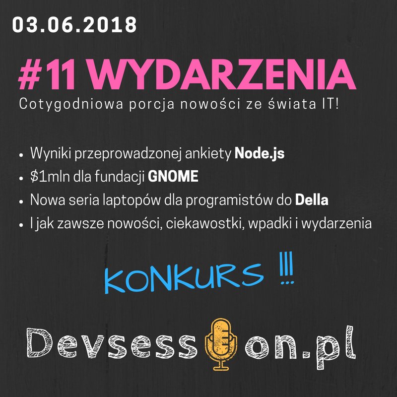 devsessionpl's tweet image. Łapcie najnowszy odcinek #devsessionnews devsession.pl/podcast-11/
Zapraszam do wysłuchania, udziału w konkursie, subskrybowania i podzielenia się dalej. #programowanie #newsy #podcast